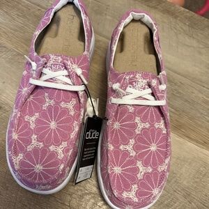 Hey Dude ladies pink sneakers